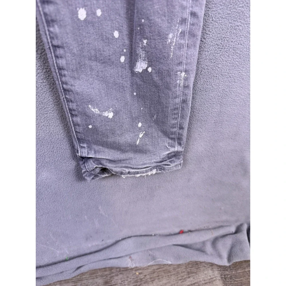 Purple‎ Brand Mens Jeans 36x34 Denim Distressed Low Rise Slim Fit P001 Designer